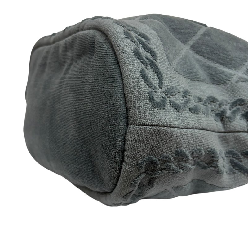 【美收精品】CHANEL 灰藍色毛巾包組 4-480-7