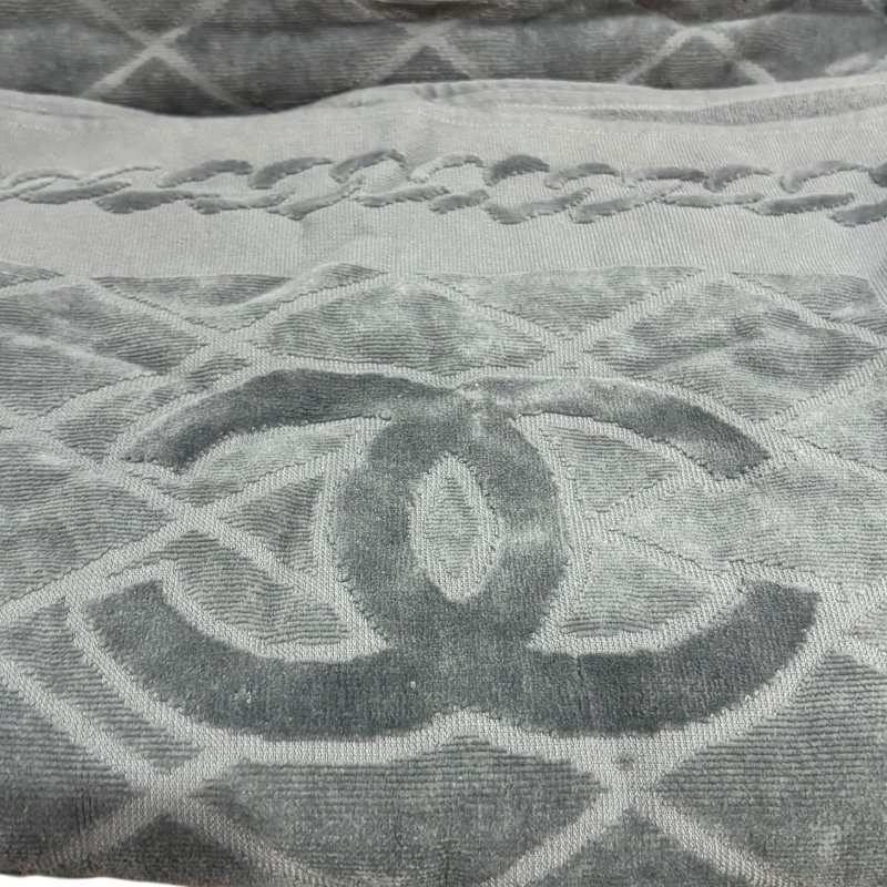 【美收精品】CHANEL 灰藍色毛巾包組 4-480-12