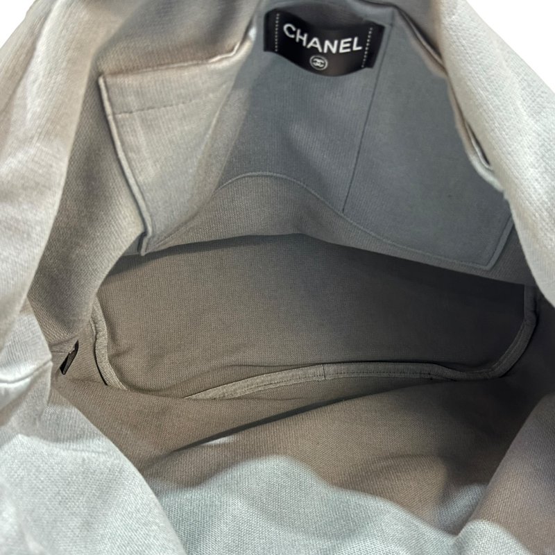 【美收精品】CHANEL 灰藍色毛巾包組 4-480-13