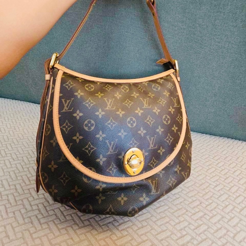 Louis Vuitton Monogram Tulum金扣肩背袋-0