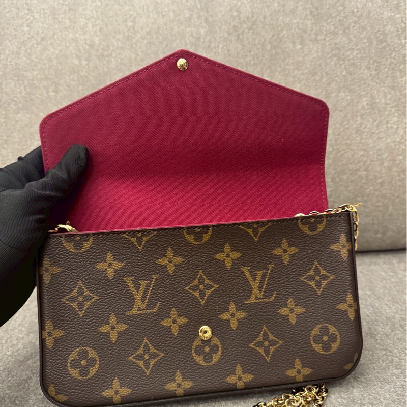 LV經典老花三合一斜背包-5