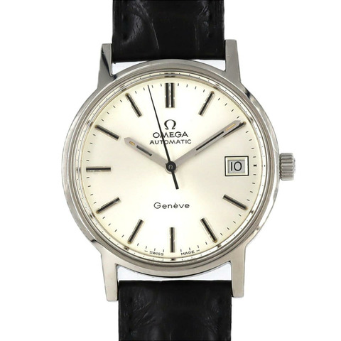 歐米茄日內瓦日期不鏽鋼自動腕錶