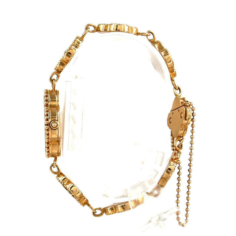 梵克雅寶 Alhambra YG 4P 122974 石英腕錶-3