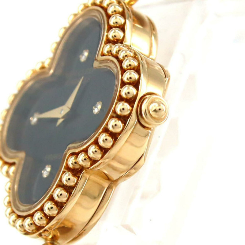 梵克雅寶 Alhambra YG 4P 122974 石英腕錶-4