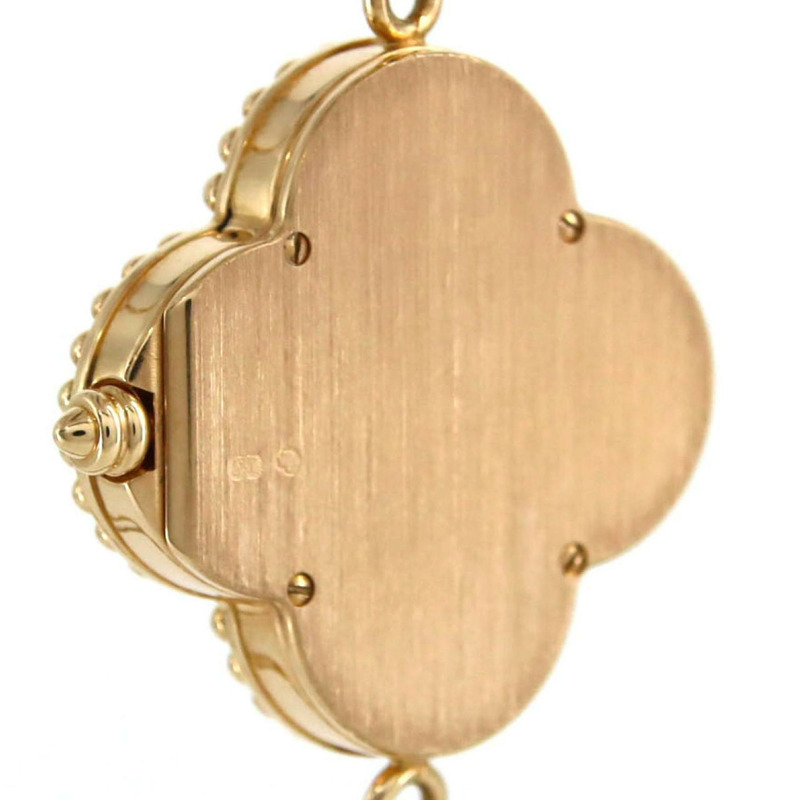 梵克雅寶 Alhambra YG 4P 122974 石英腕錶-6