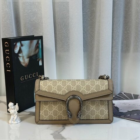 GUCCI Dionysus老花酒神包 - 中號燕麥