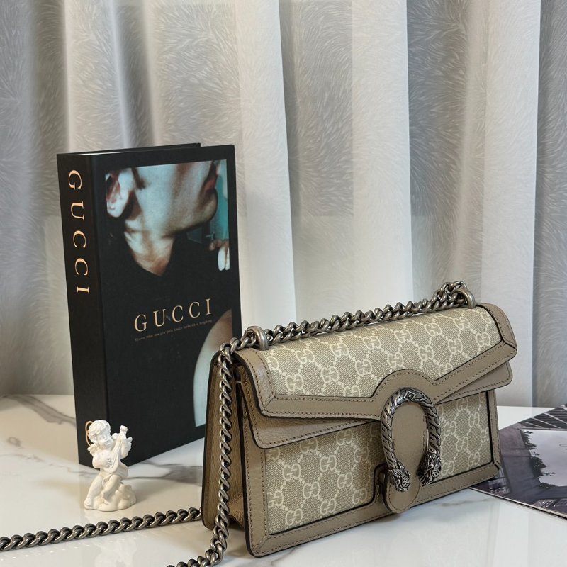 GUCCI Dionysus老花酒神包 - 中號燕麥-2