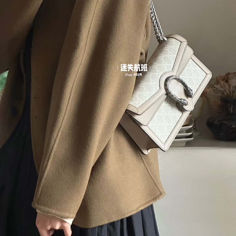 GUCCI Dionysus老花酒神包 - 中號燕麥-9