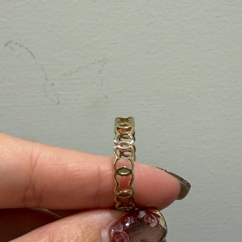 Chanel 雙C logo串連耳針式耳環-4