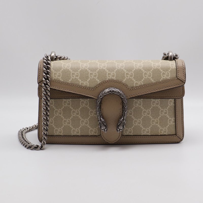 GUCCI Dionysus老花酒神包 - 中號燕麥-0