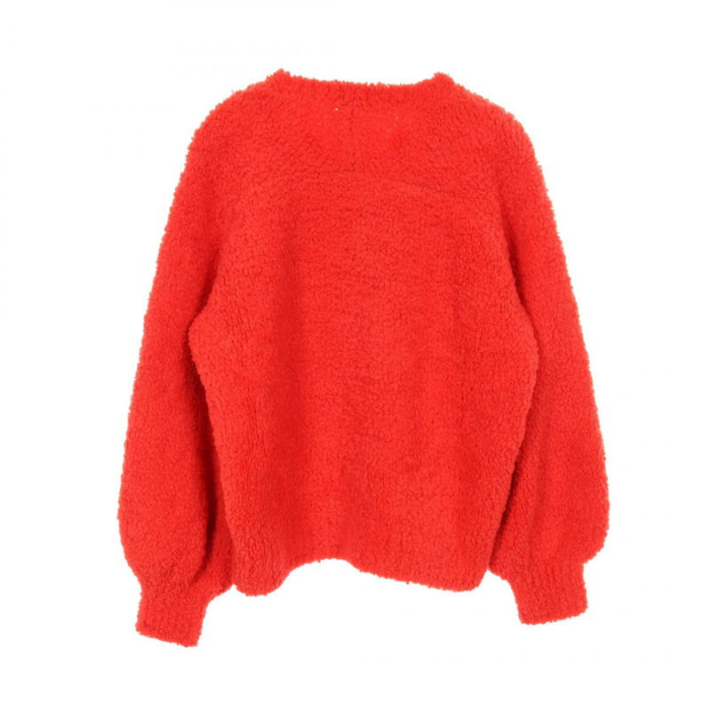 香奈兒 COCO 標誌針織毛衣 #48 P62563K48070 紅色 二手 女士 CC-1