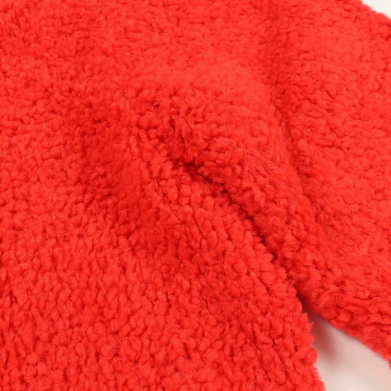 香奈兒 COCO 標誌針織毛衣 #48 P62563K48070 紅色 二手 女士 CC-5