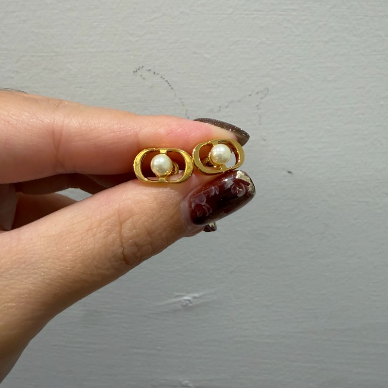 Dior Petit CD Jolie珍珠耳針式耳環-4