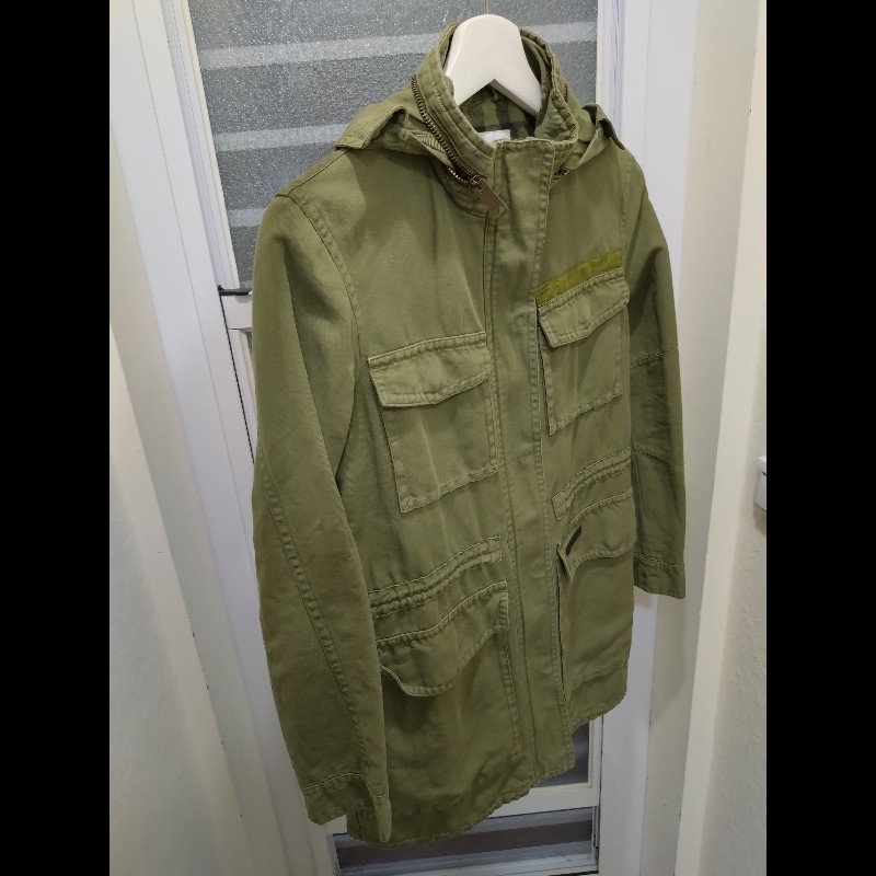 Burberry 軍綠單寧布外套-1