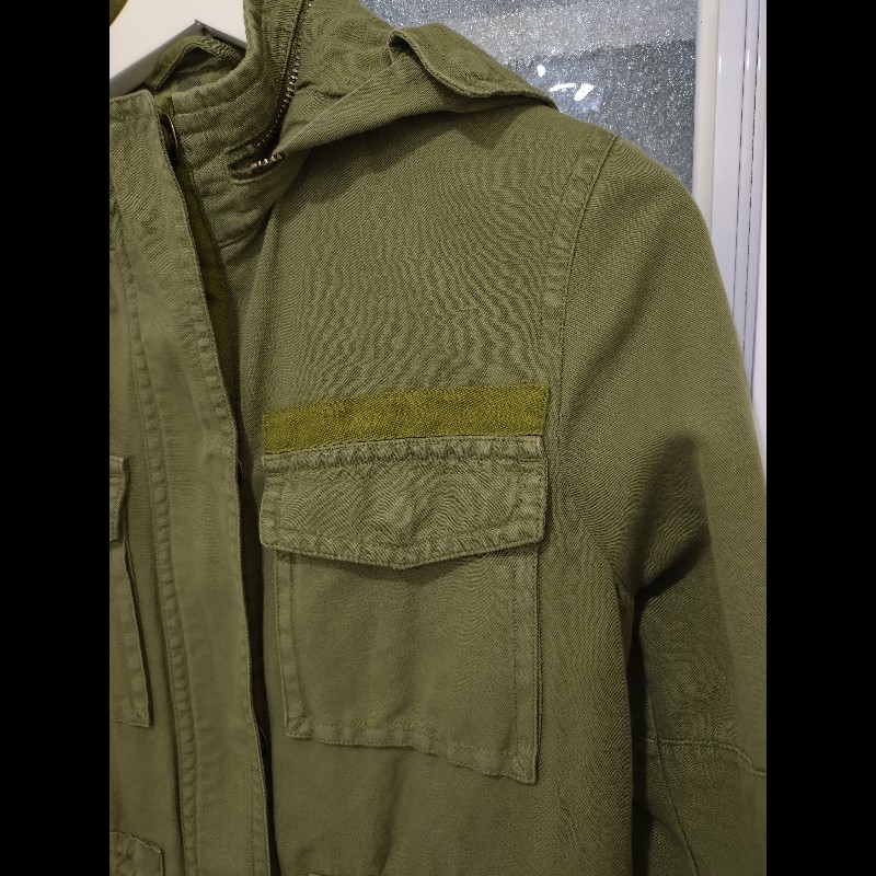 Burberry 軍綠單寧布外套-3