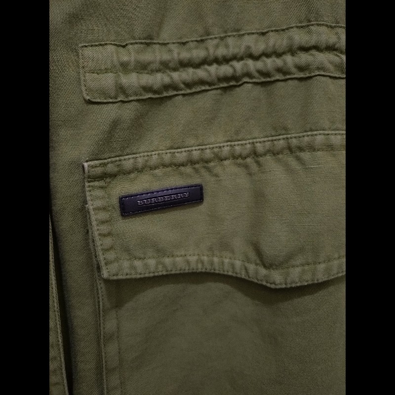 Burberry 軍綠單寧布外套-6