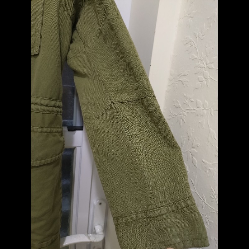 Burberry 軍綠單寧布外套-7