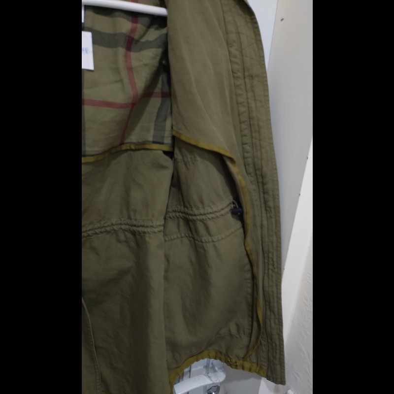 Burberry 軍綠單寧布外套-10