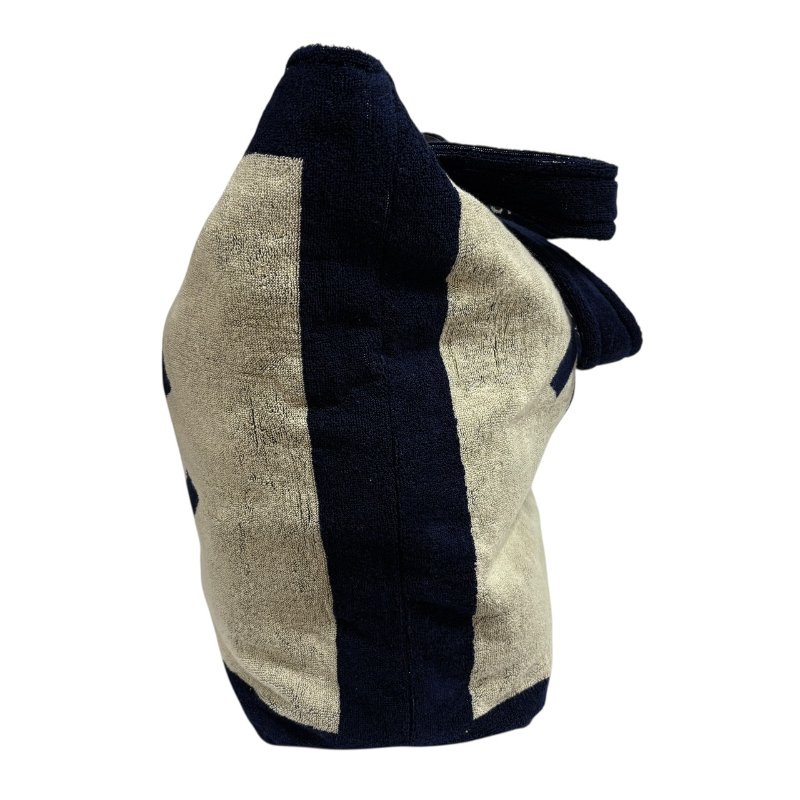 【美收精品】CHANEL 藍白毛巾包組 4-490-4