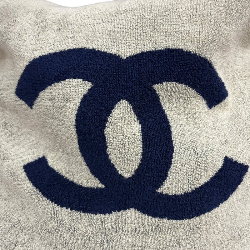 【美收精品】CHANEL 藍白毛巾包組 4-490-9