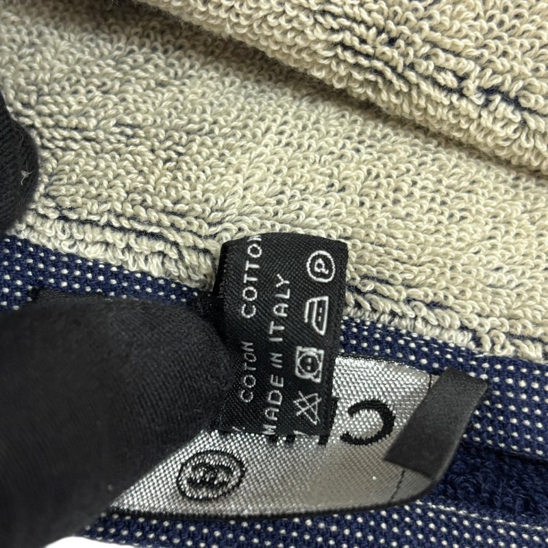 【美收精品】CHANEL 藍白毛巾包組 4-490-13
