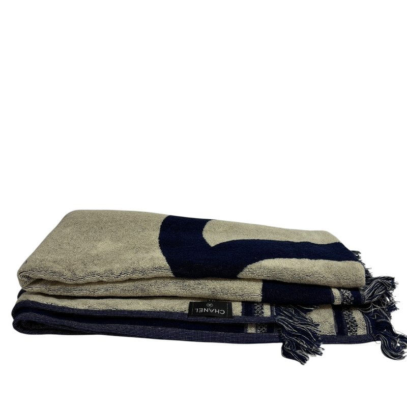 【美收精品】CHANEL 藍白毛巾包組 4-490-15