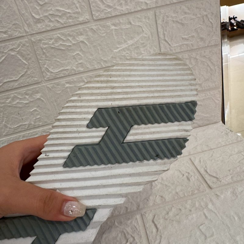 HERMES 灰拚銀方塊運動鞋-2