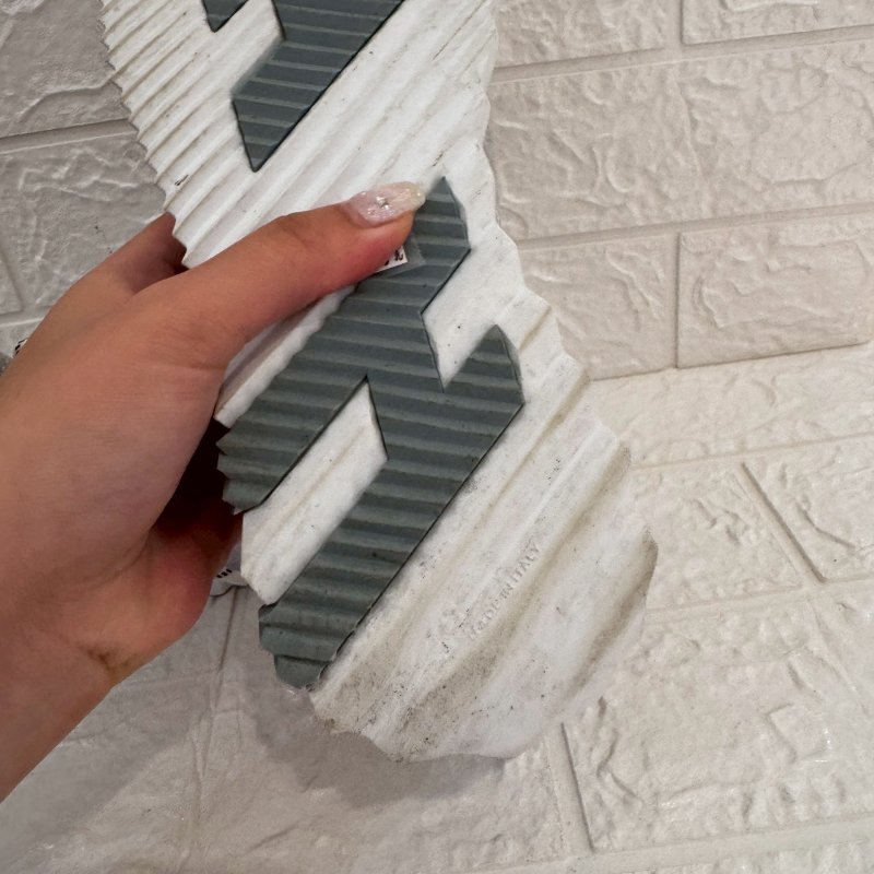 HERMES 灰拚銀方塊運動鞋-3