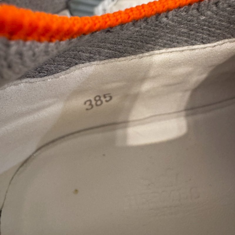 HERMES 灰拚銀方塊運動鞋-10