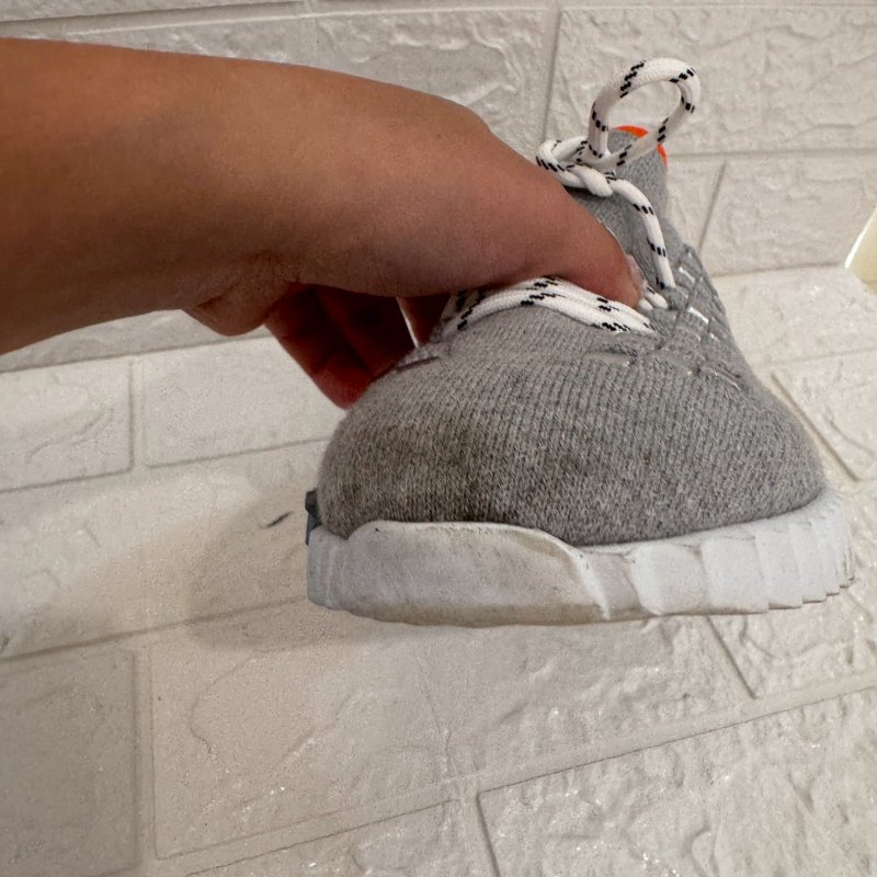 HERMES 灰拚銀方塊運動鞋-17