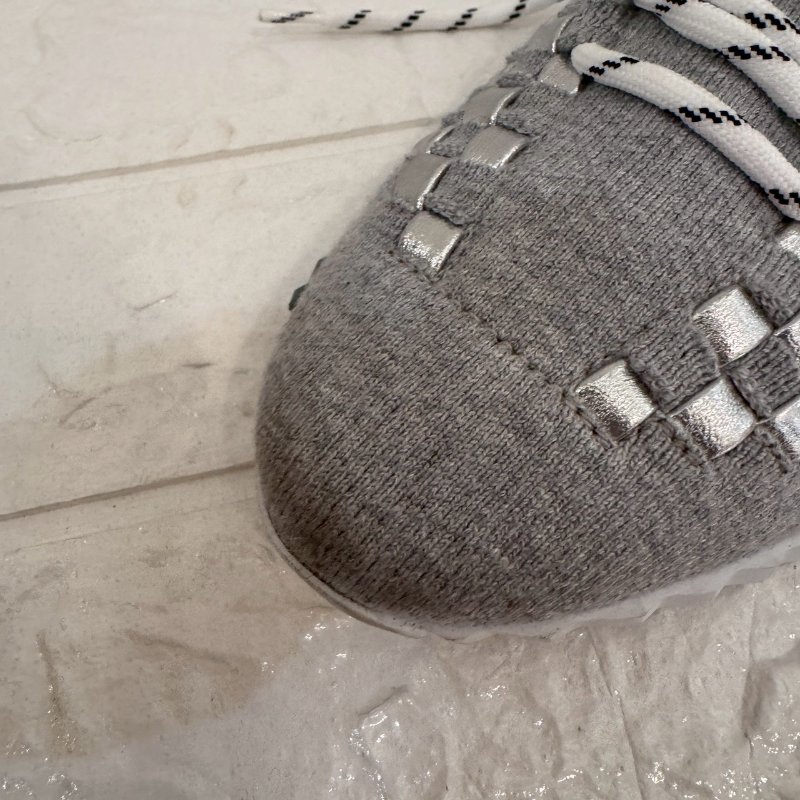 HERMES 灰拚銀方塊運動鞋-18