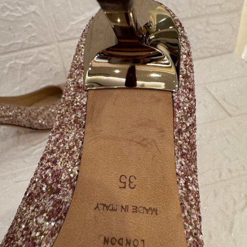 JIMMY CHOO璀璨粉色閃亮高跟鞋-8