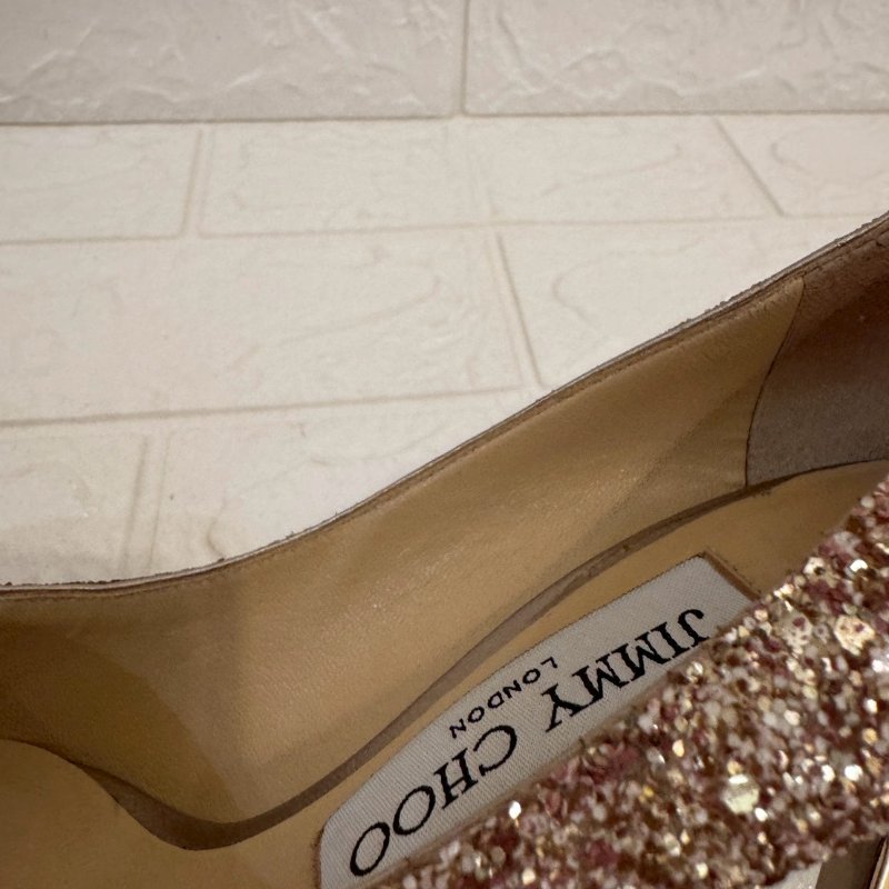 JIMMY CHOO璀璨粉色閃亮高跟鞋-23