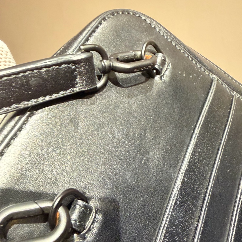 BALENCIAGA巴黎世家 菱格紋斜挎小包/手機包-16