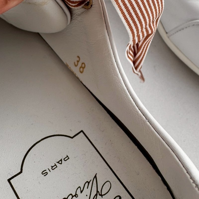 RV蝴蝶結綁帶白布鞋-8