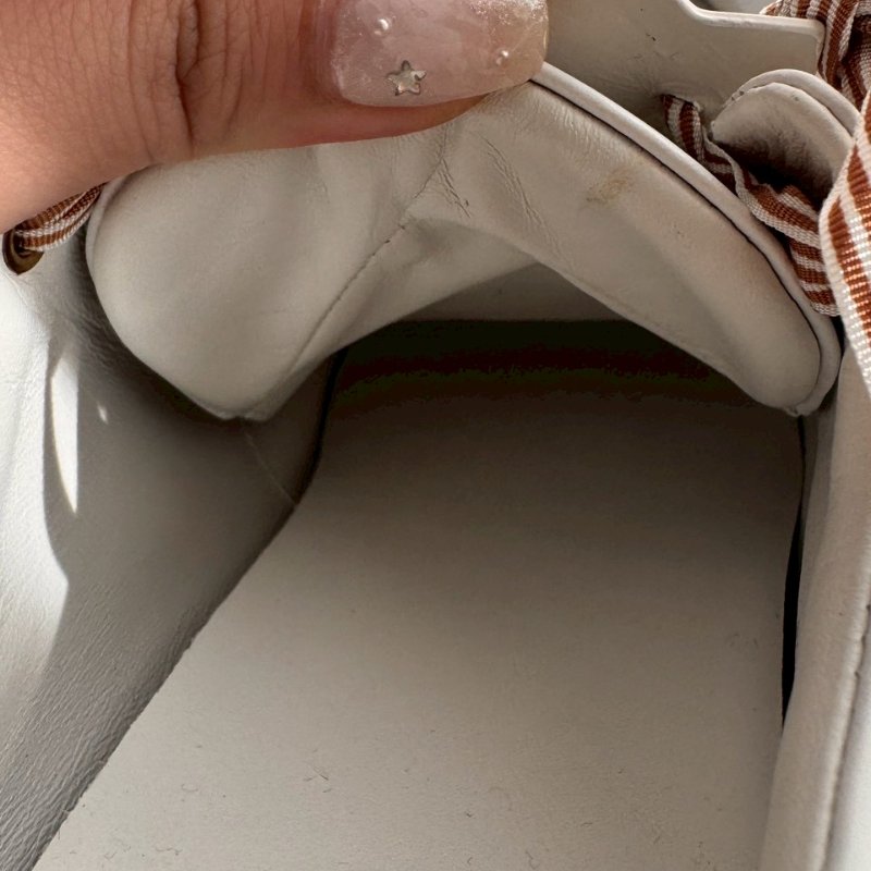 RV蝴蝶結綁帶白布鞋-10