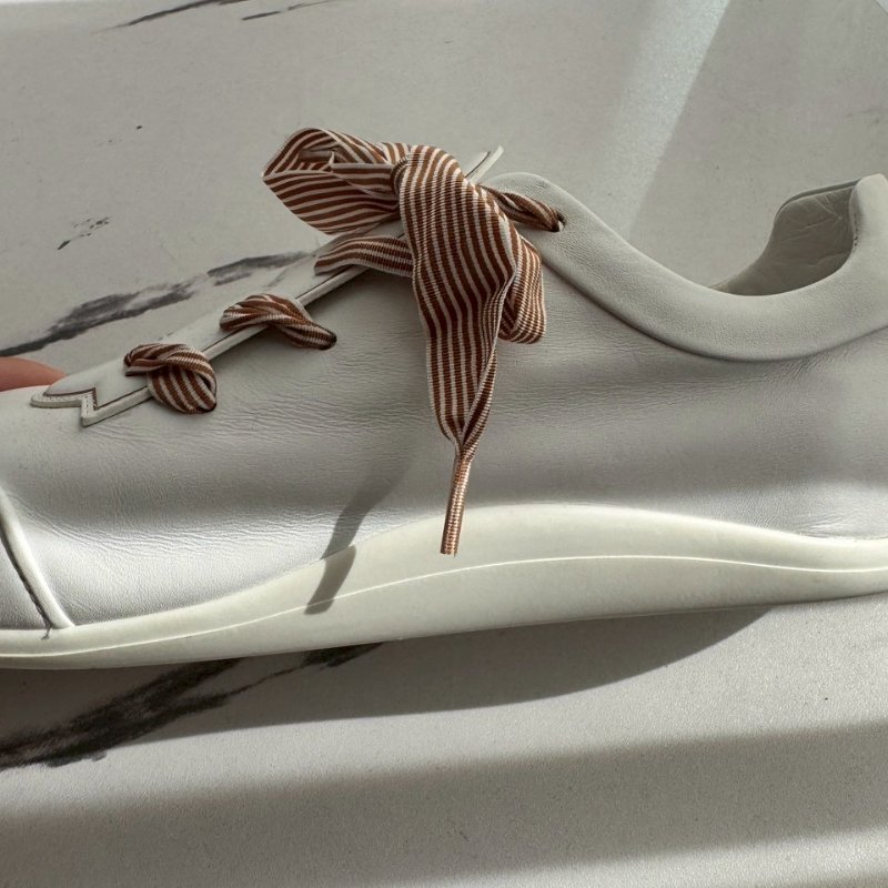 RV蝴蝶結綁帶白布鞋-14