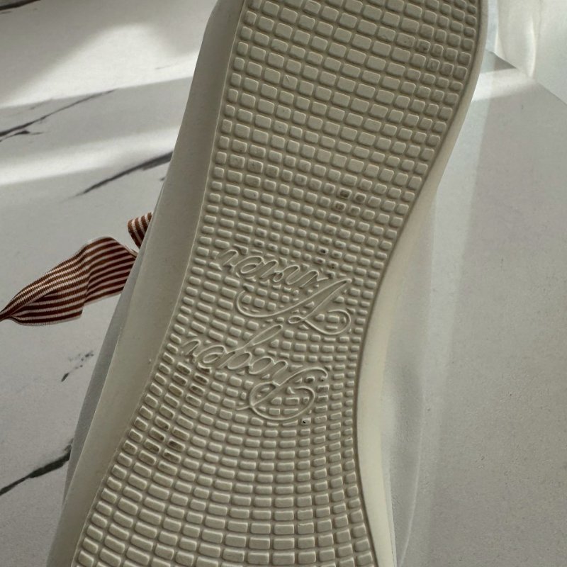 RV蝴蝶結綁帶白布鞋-15