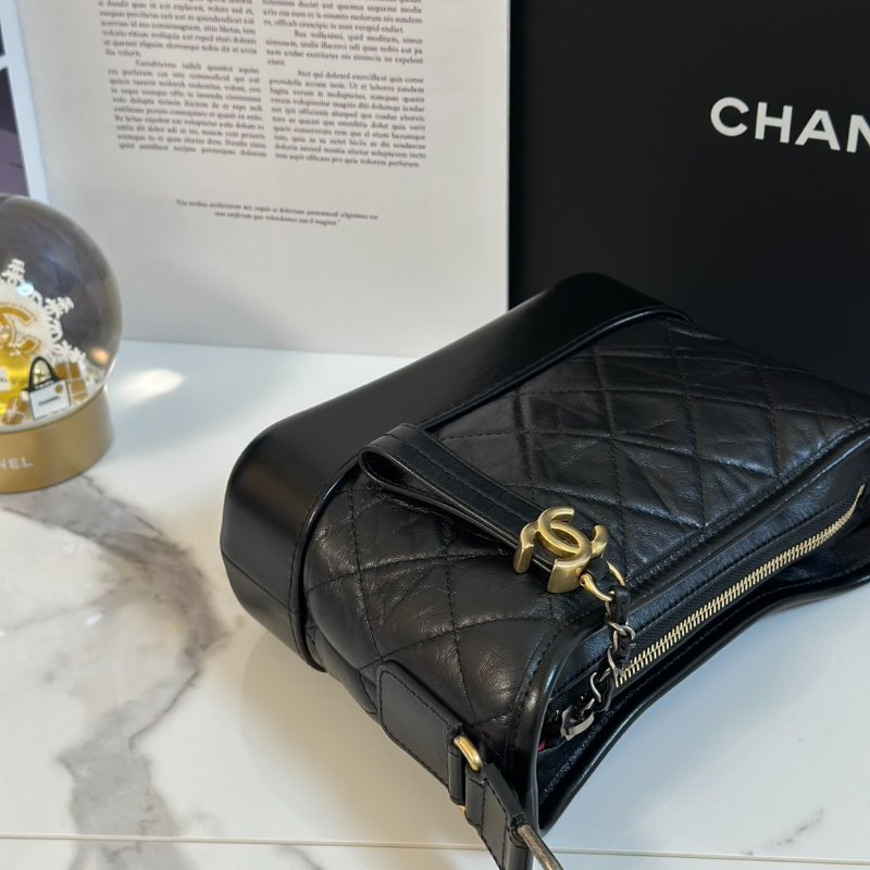 CHANEL 雙鍊條流浪包 - 小號黑28開-6
