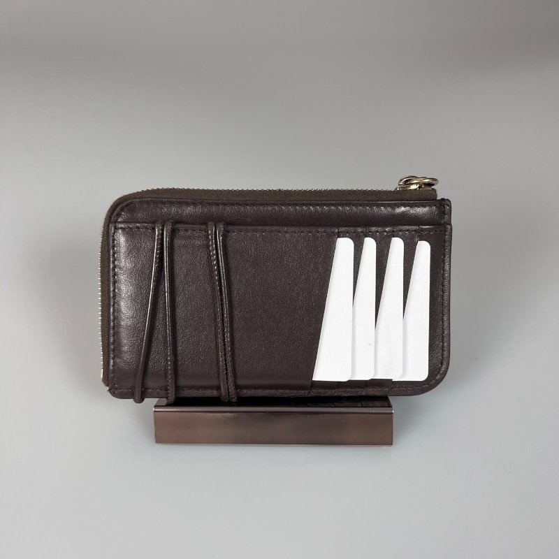 CHLOE 深咖色卡包零錢包-1