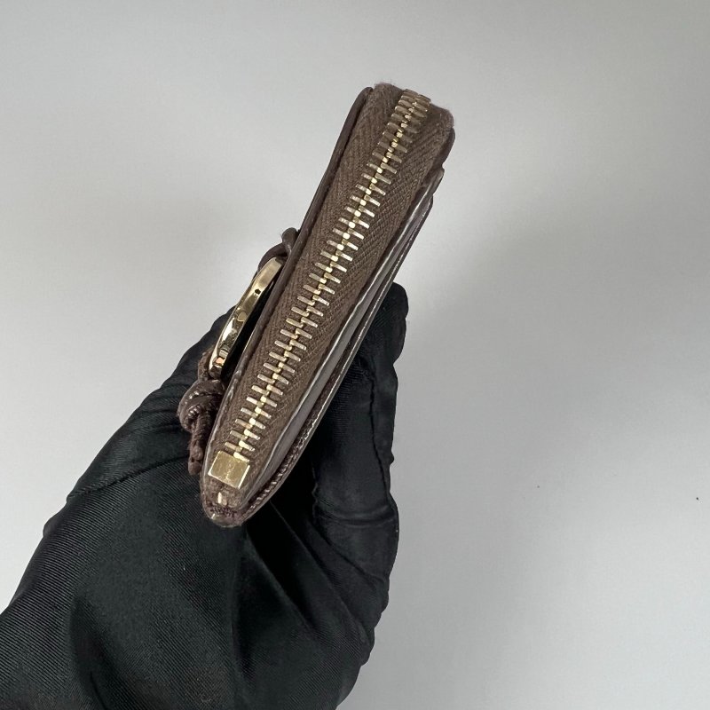 CHLOE 深咖色卡包零錢包-3