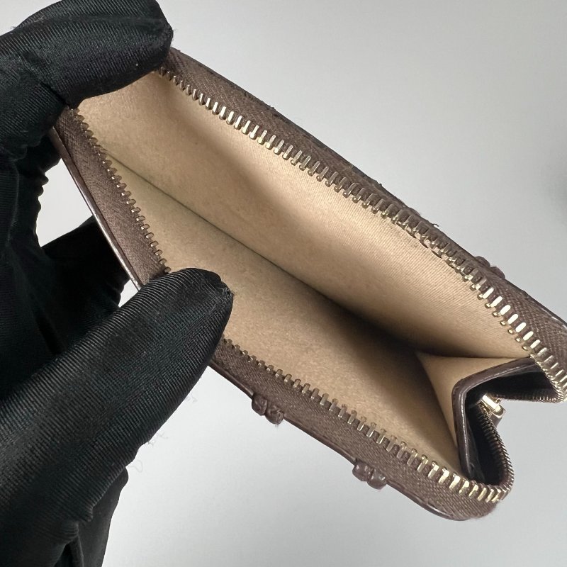 CHLOE 深咖色卡包零錢包-4