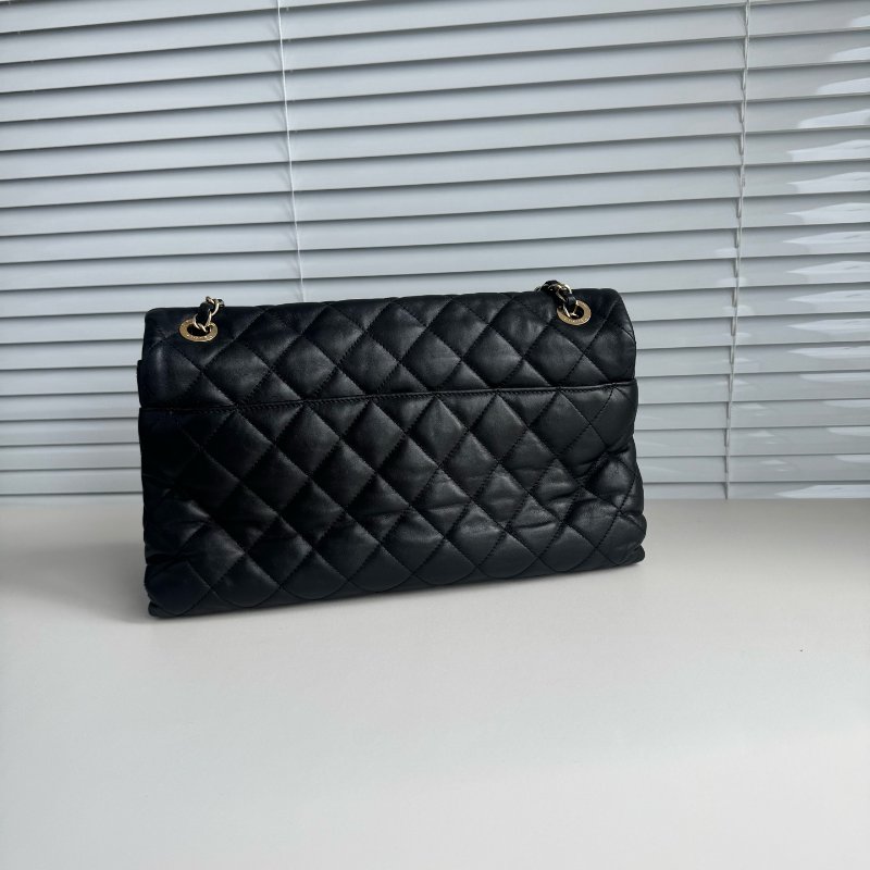 Chanel香奈儿 風琴包 黑色18開有卡-2