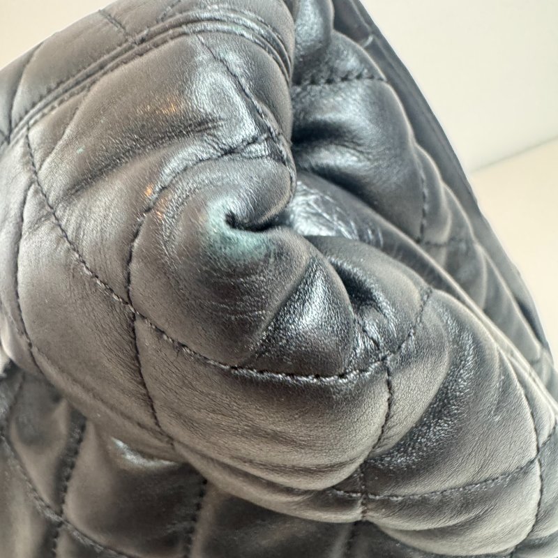 Chanel香奈儿 風琴包 黑色18開有卡-10