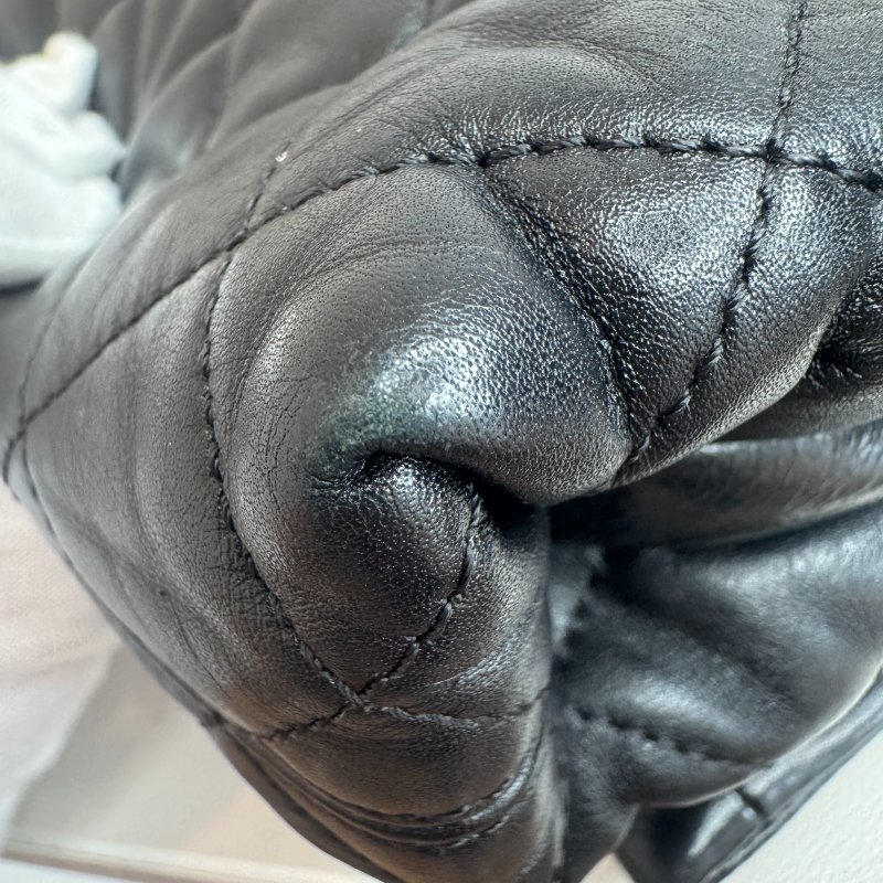 Chanel香奈儿 風琴包 黑色18開有卡-12