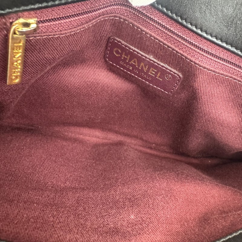 Chanel香奈儿 風琴包 黑色18開有卡-14