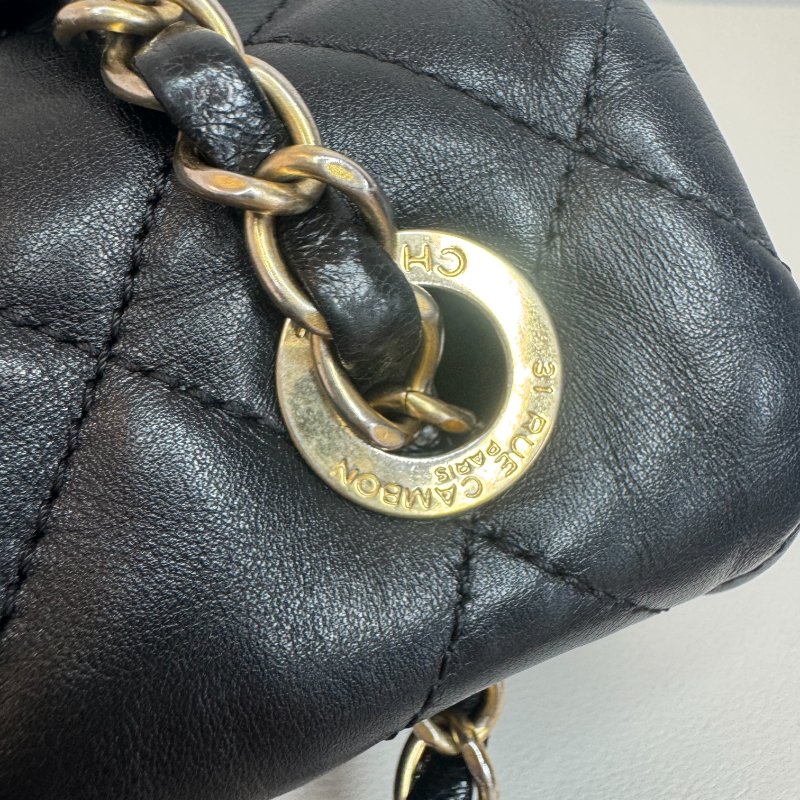 Chanel香奈儿 風琴包 黑色18開有卡-23