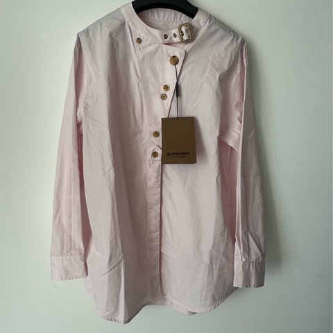 Burberry 粉色長袖襯衫