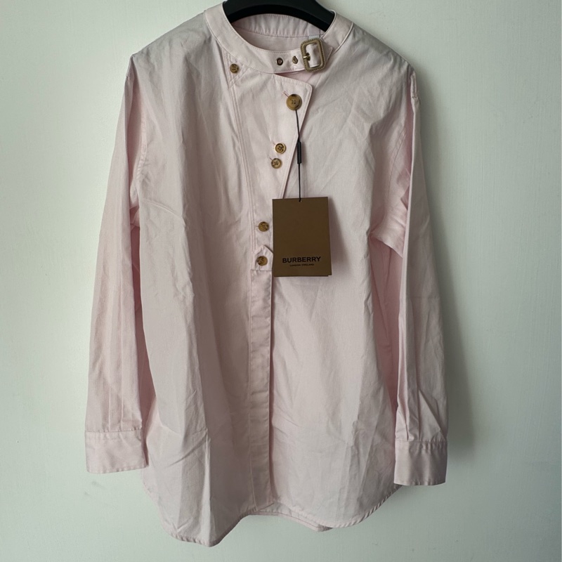 Burberry 粉色長袖襯衫-0