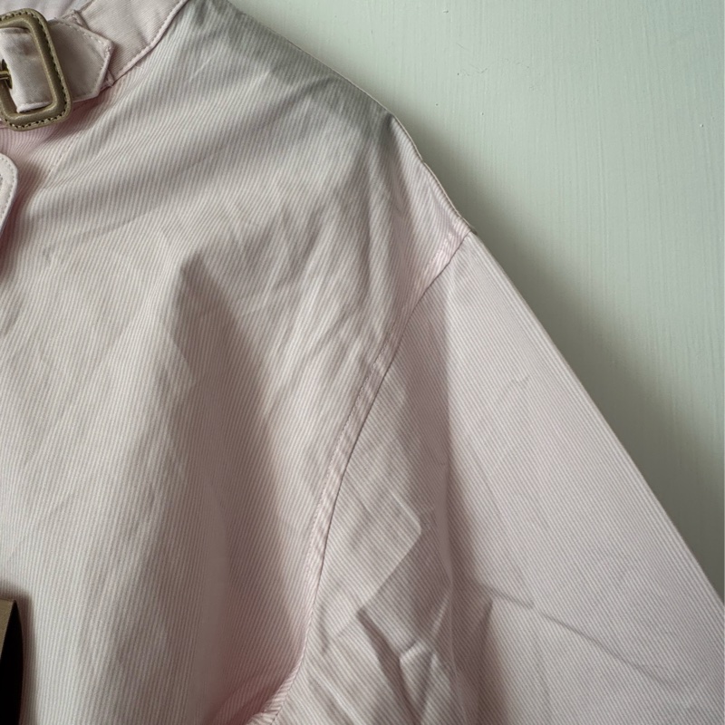 Burberry 粉色長袖襯衫-7